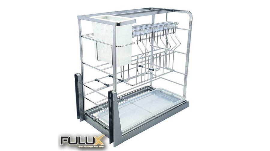 Giá dao thớt đa năng FULUX KB - SUS304/30 là phụ kiện tủ bếp hiện đại